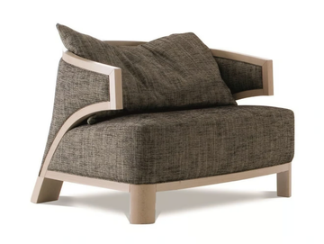 VILLA - Fabric armchair with armrests by Costantini Pietro - view 2